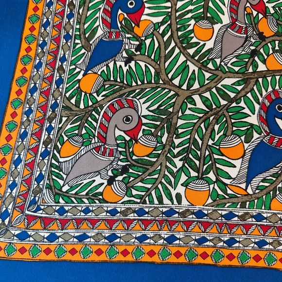 Tory Burch - Something Wild Silk Neckerchief courtesy of Green New With Tags - Picture 2 of 12